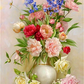 Flower Vase Beautiful Diamond Art