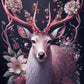 Flowers Guardian - Deer Diamond Art
