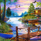 Forest Lakeside View Bead Painting Kit