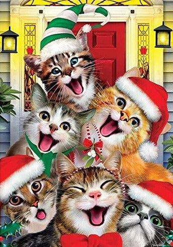 Happy Cats Christmas Bead Painting Kit