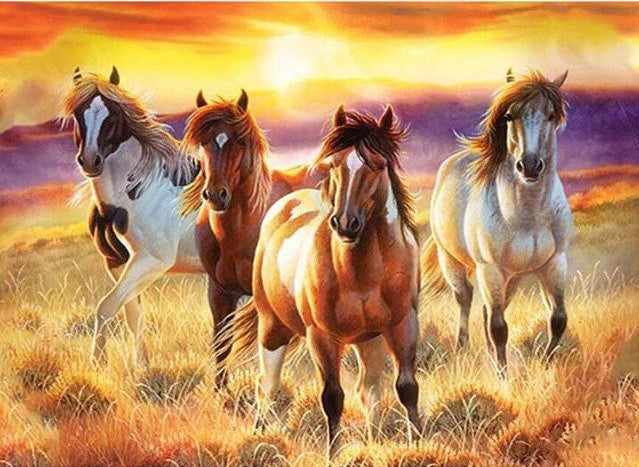 Horses In The Field Bead Art Kits