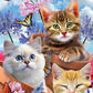 Kittens In Flower Pot Bead Art Kits