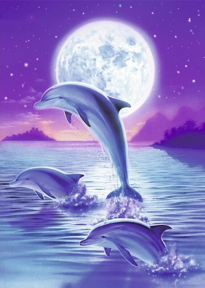 Leaping Dolphin 5D DIY Diamond Painting