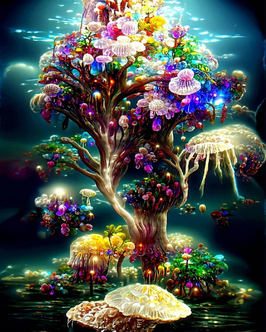The Magical Tree Diamond Bead Art