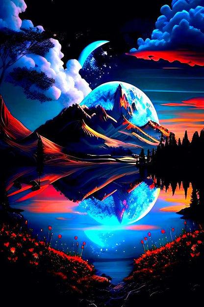 Mysterious Mountains Diamond Art