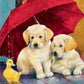 Puppies In Rain Bead Painting Kit