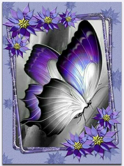 Purple Butterfly Diamond Painting