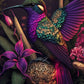 Purple Hummingbird Bead Art Kits
