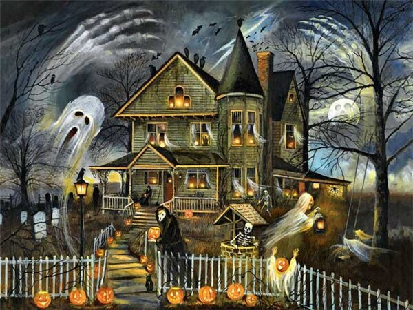 Scary House Bead Painting Kit