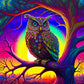Staring Colorful Owl Best Bead Art