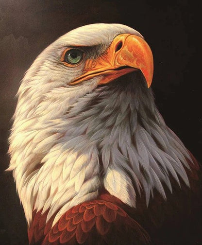 Staring Eagle Diamond Bead Art