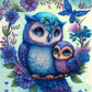 Sweet Blue Owls Bead Art Kits