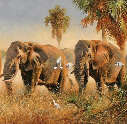 The African Elephants 5D Diamond Art Set