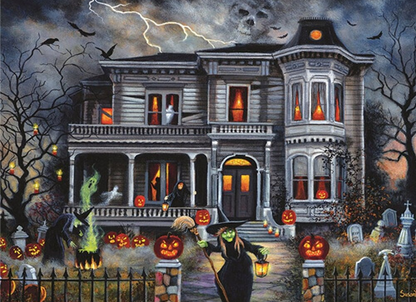 The Halloween House Diamond Painting Art