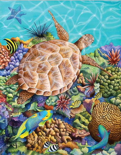 The Turtle Land 5D Diamond Bead Art